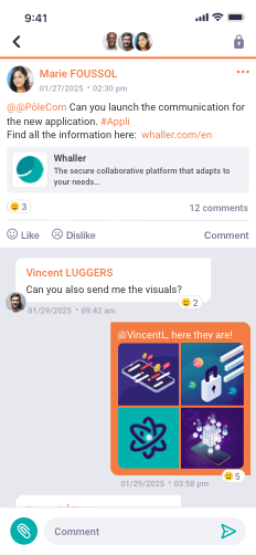 comments screen